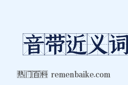 録音带近义词是什么意思的图片